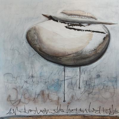 Sans titre | technique mixte sur toile | 60x60x1.5cm | 2021 