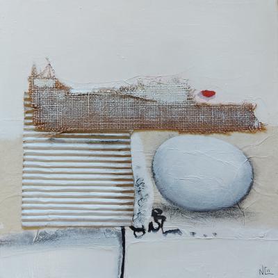 Sans titre | technique mixte sur toile | 29x29x35cm | 2020 