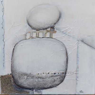 Cocon | technique mixte sur toile | 29x29x3.5cm | 2019